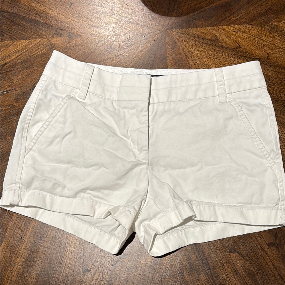 J.Crew white chino shorts size 00